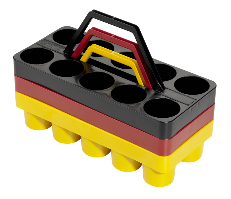 Gläserträger für 10 Biergläser 0,2-0,4l Farbe Rot