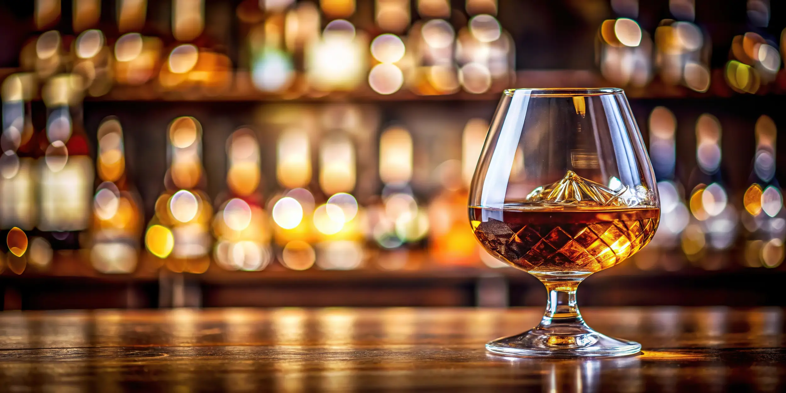 Cognacschwenker mit Cognac auf einer Bar – Vehn Shop
